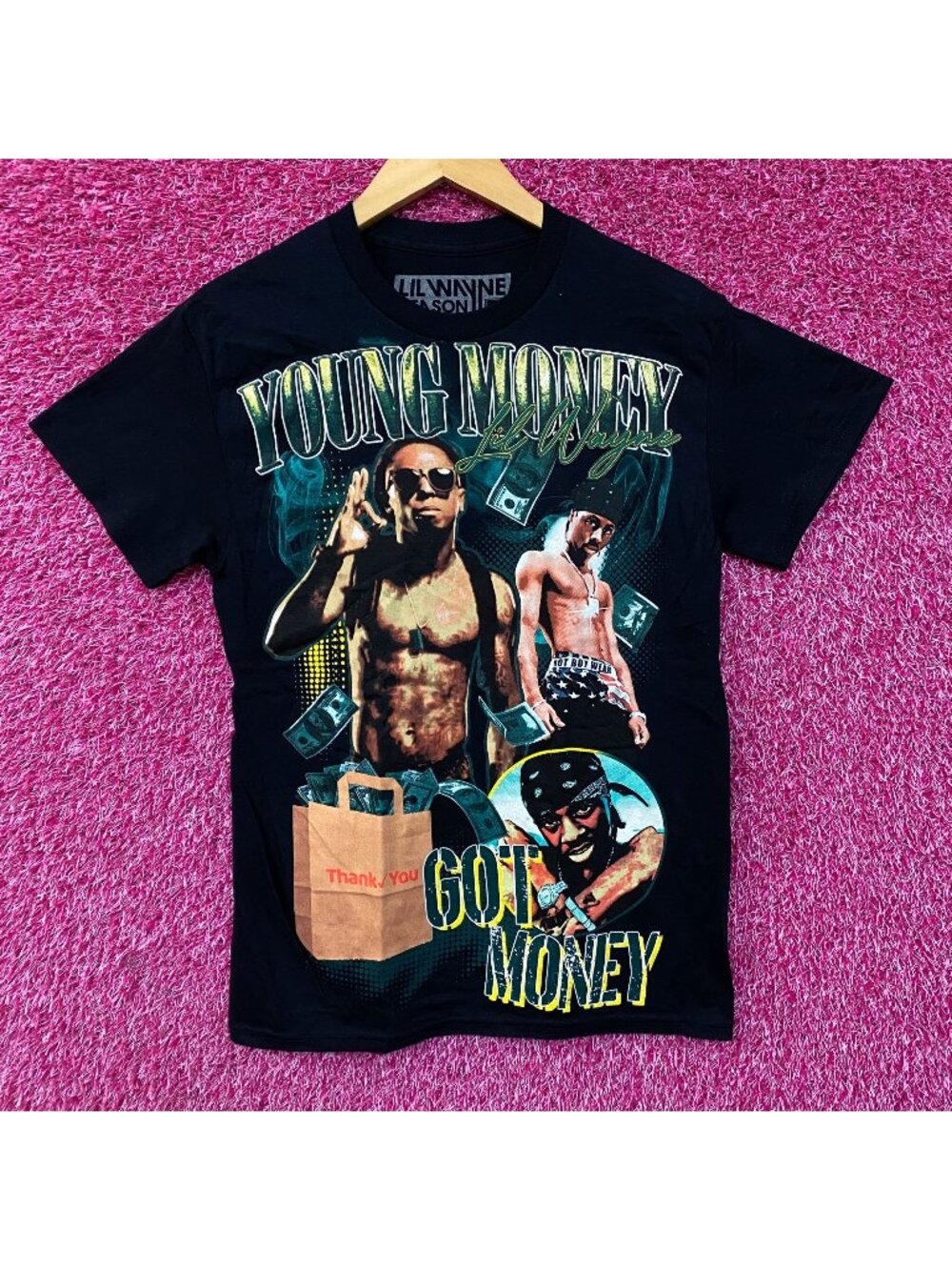 Lil Wayne Young Money Got Money Themed T-Shirt Small